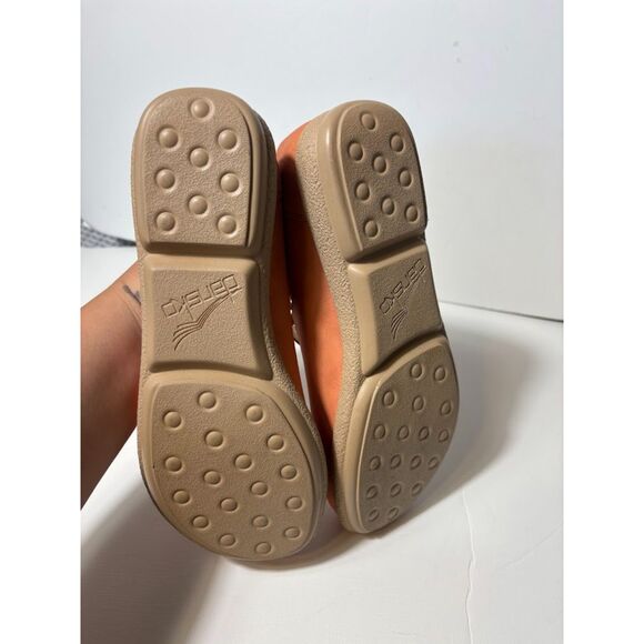 Dansko Guinevere Mary Jane Shoes Nubuck Peach Pink Size 37 Comfort Arch Support - Picture 4 of 5